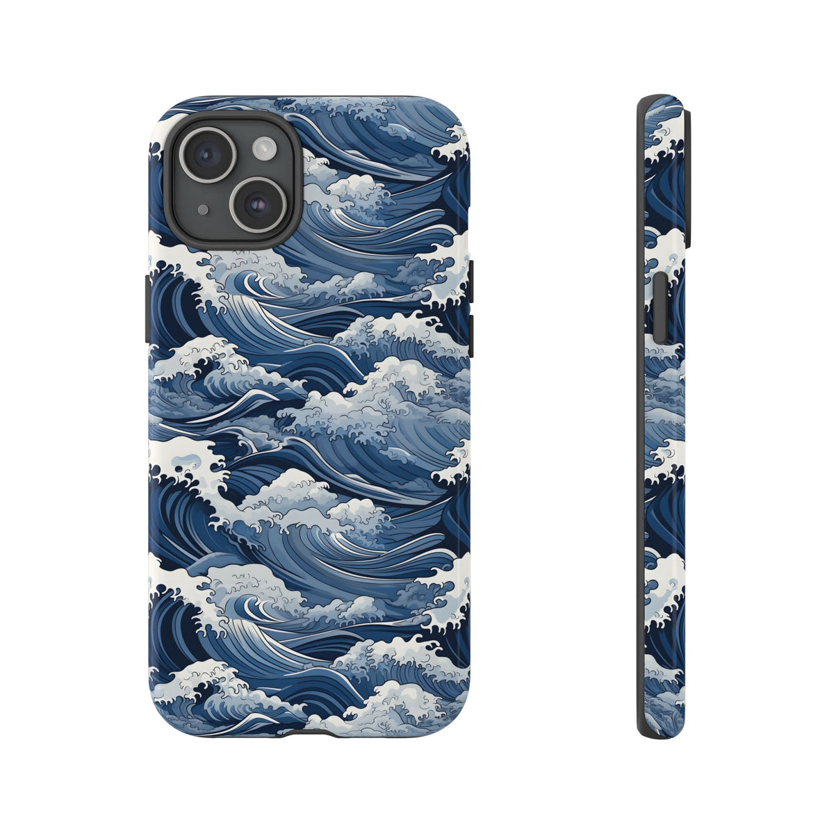 Japanese Waves Phone Case – Embrace Timeless Elegance with Classic Design