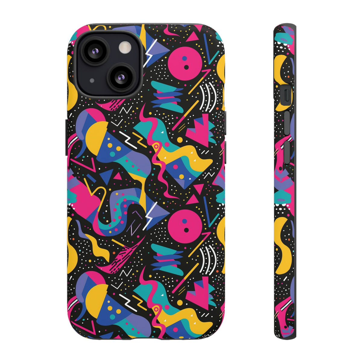 90s Themed Seamless Pattern Phone Case – Embrace Retro Style and Protection 302