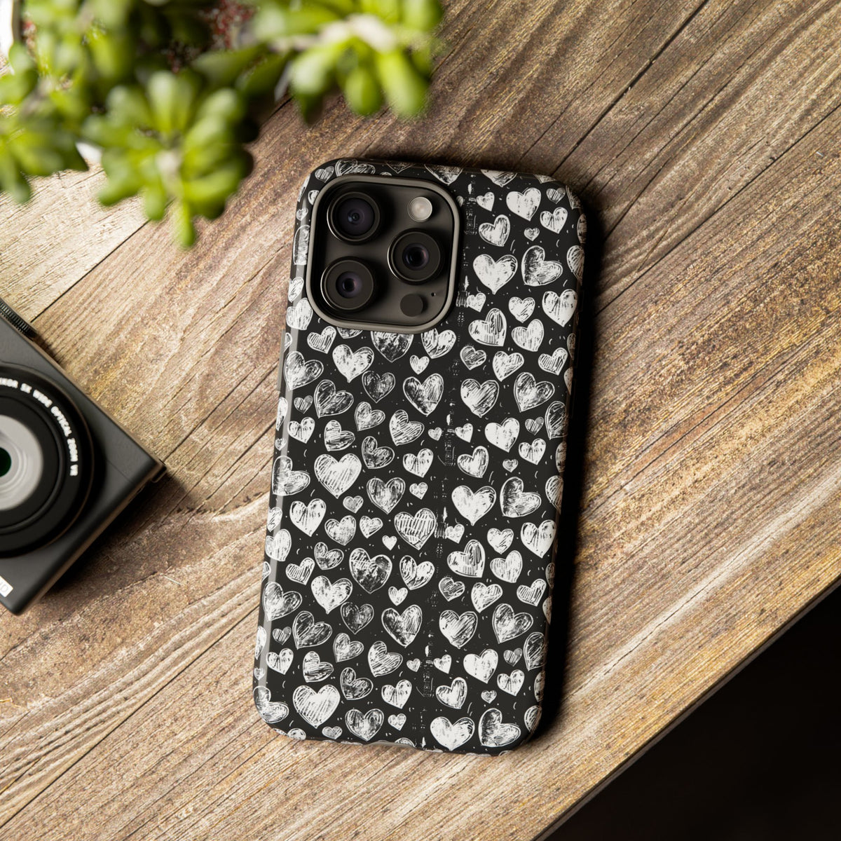 Heart Pattern Phone Case – Stylish & Loving Design for Your Device 815