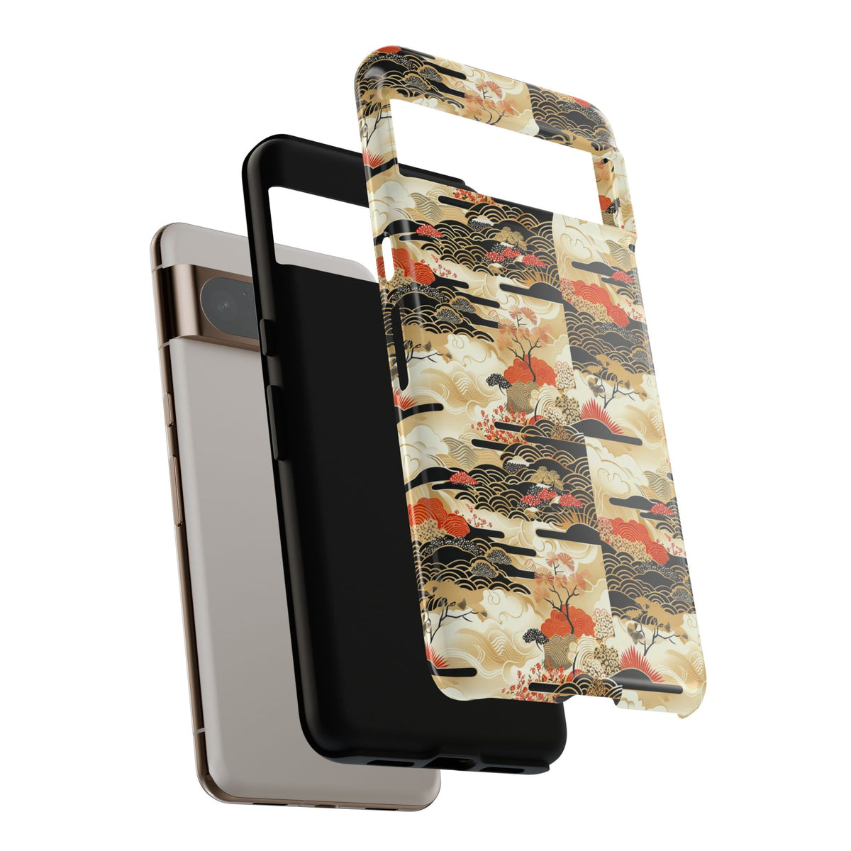 Japanese Pattern Phone Case – Elegant & Timeless Design for Your Phone 123