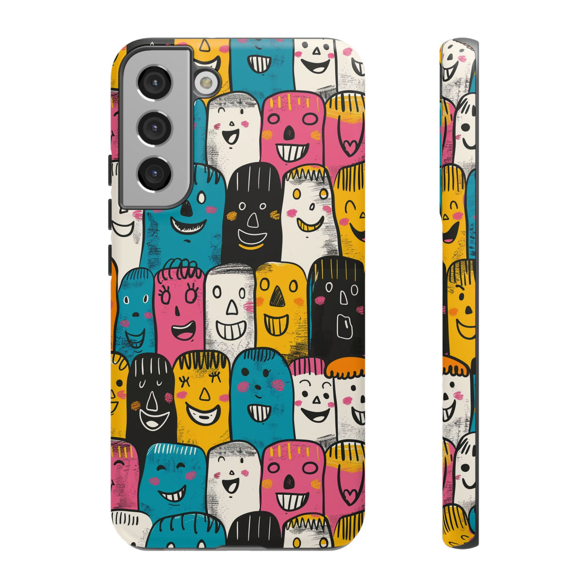 Happy Faces Phone Case – Joyful and Cheerful Design for a Bright Look 5