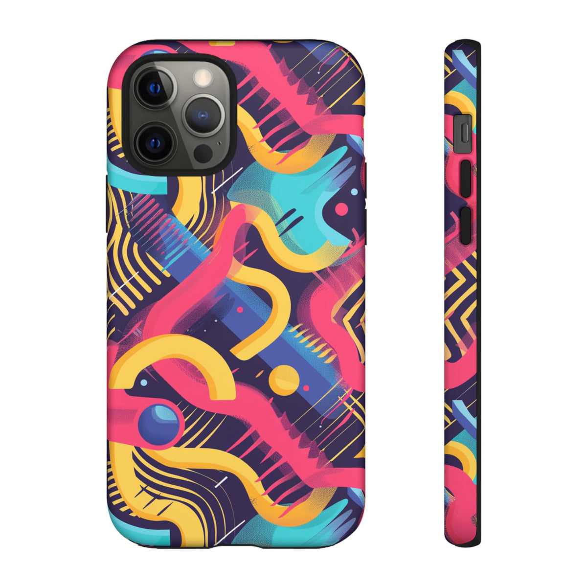 Retro 80s Seamless Phone Case – Vintage Style Meets Modern Protection 2