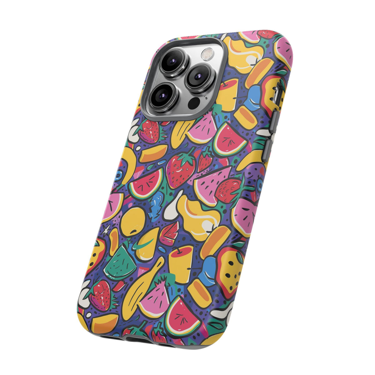 90s Themed Seamless Pattern Phone Case – Embrace Retro Style and Protection 316