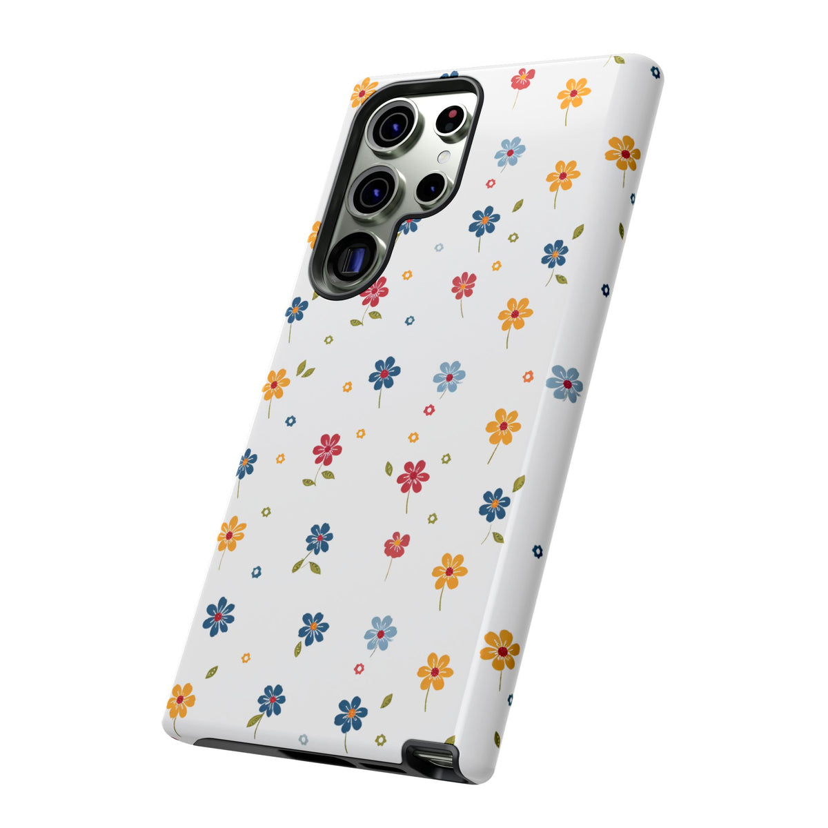 Wild Flowers Garden Stitch Phone Case – Nature-Inspired Floral Design