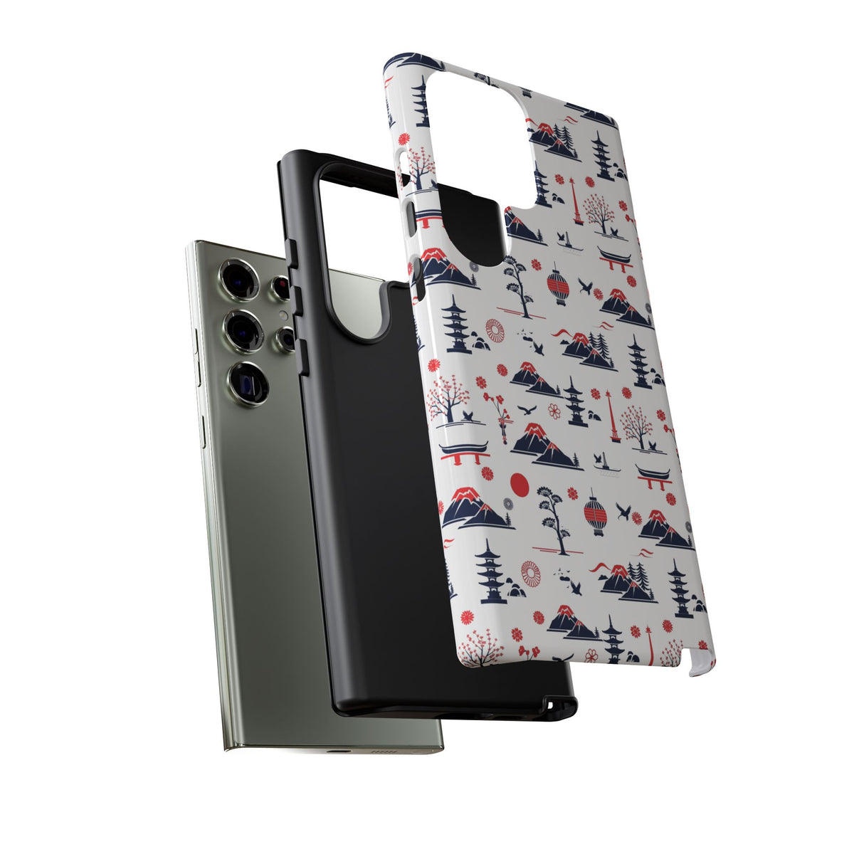 Japanese Pattern Phone Case – Elegant & Timeless Design for Your Phone 079