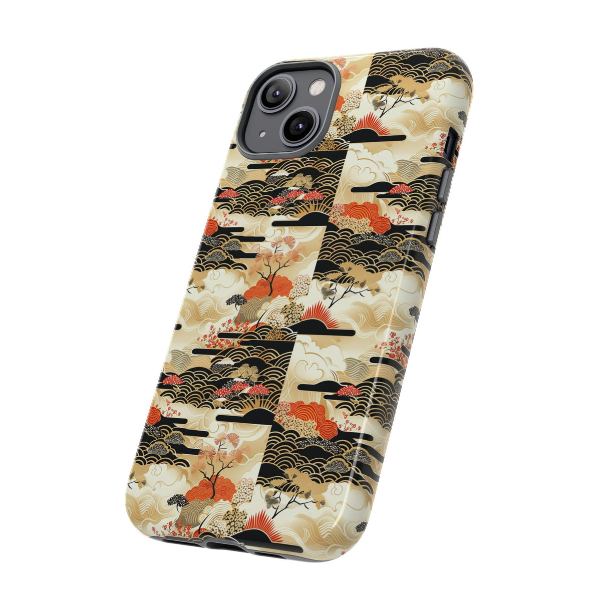 Japanese Pattern Phone Case – Elegant & Timeless Design for Your Phone 123