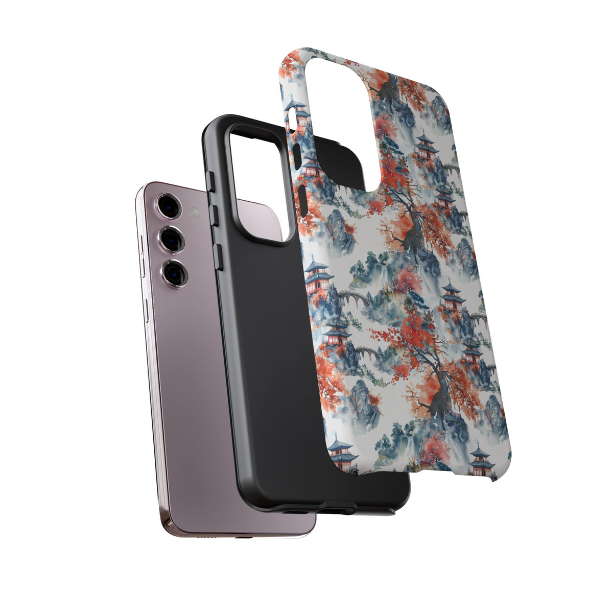 Japanese Pattern Phone Case – Elegant & Timeless Design for Your Phone 043