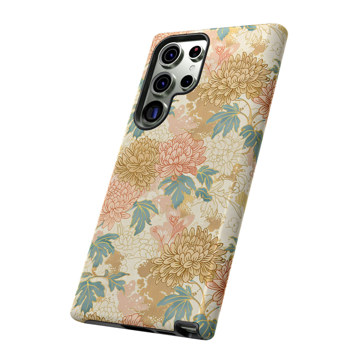 Japanese Blossom Asian Floral Design Phone Case – Elegant Floral Phone Cover