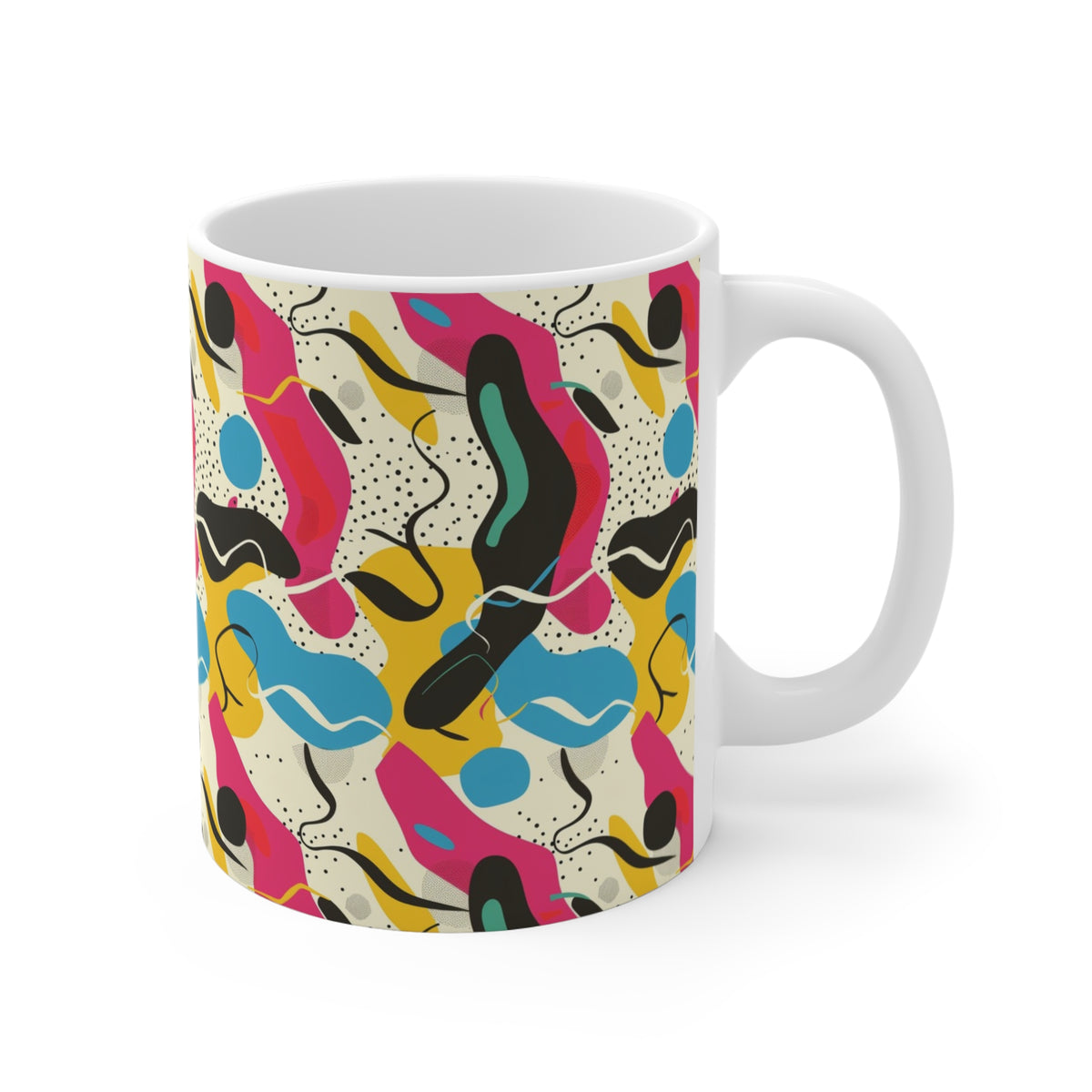 90s Retro Coffee Mug - Full Wrap Design 577