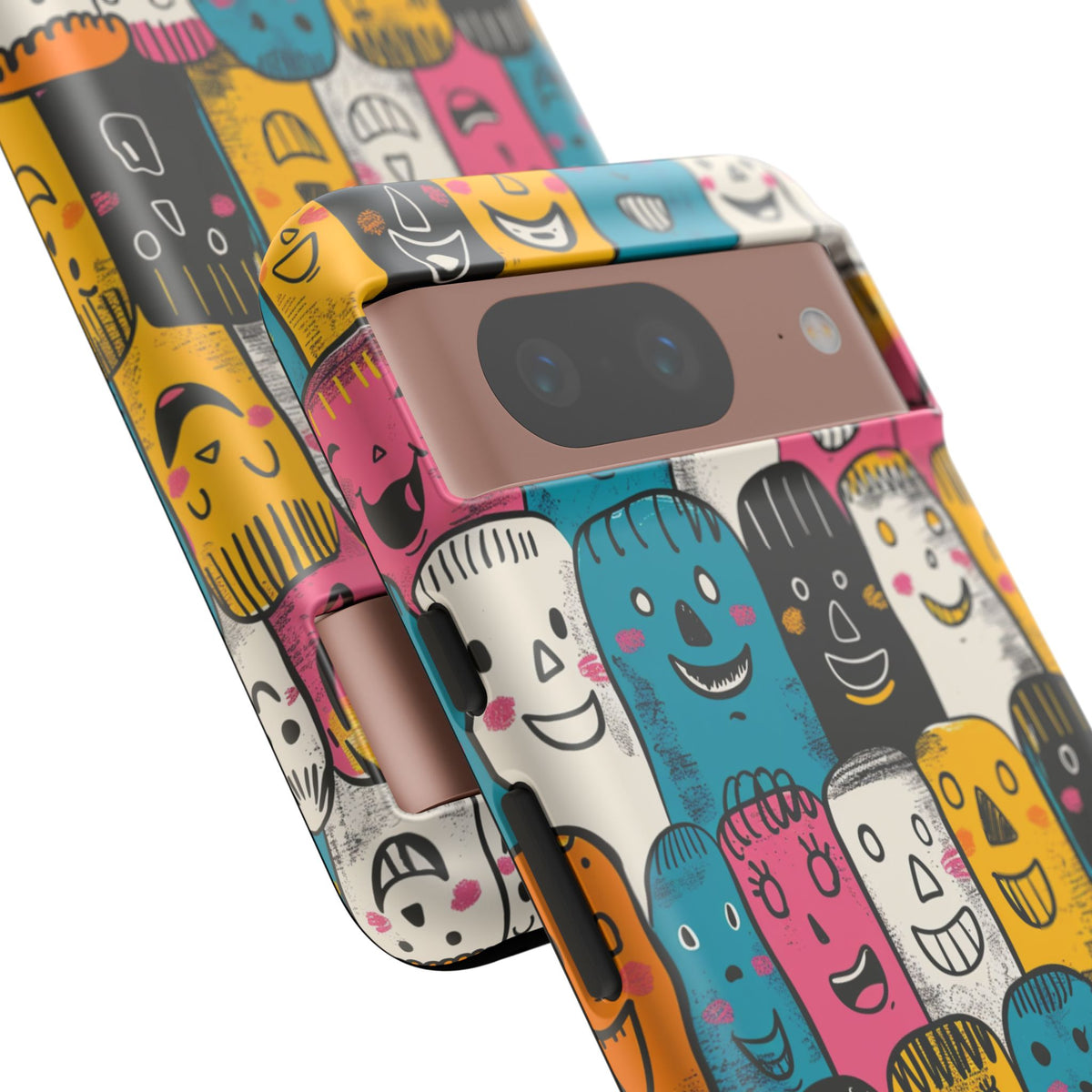 Happy Faces Phone Case – Joyful and Cheerful Design for a Bright Look 5