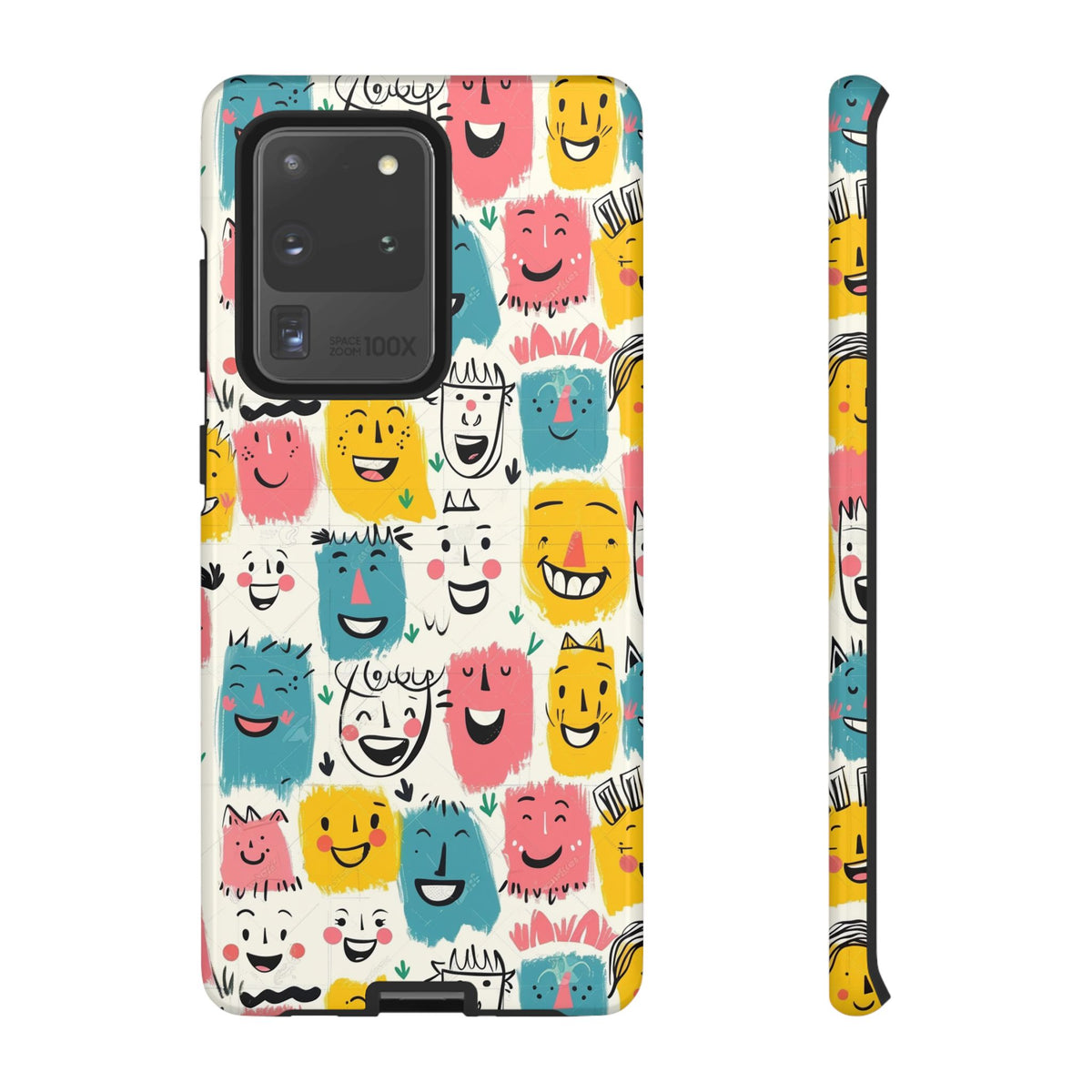 Happy Faces Phone Case – Joyful and Cheerful Design for a Bright Look