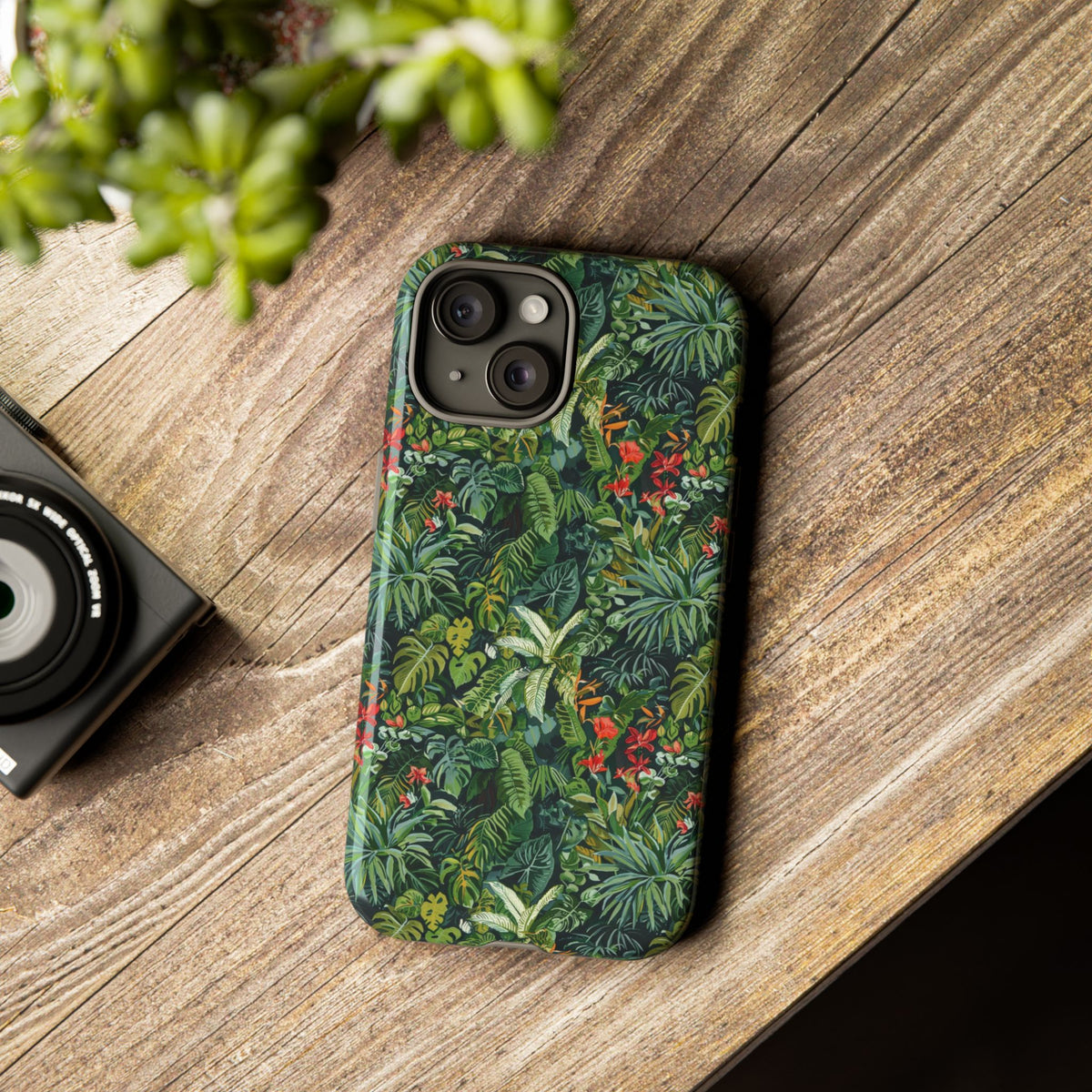 Jungle Pattern Phone Case – Exotic & Lush Design for Your Phone 323