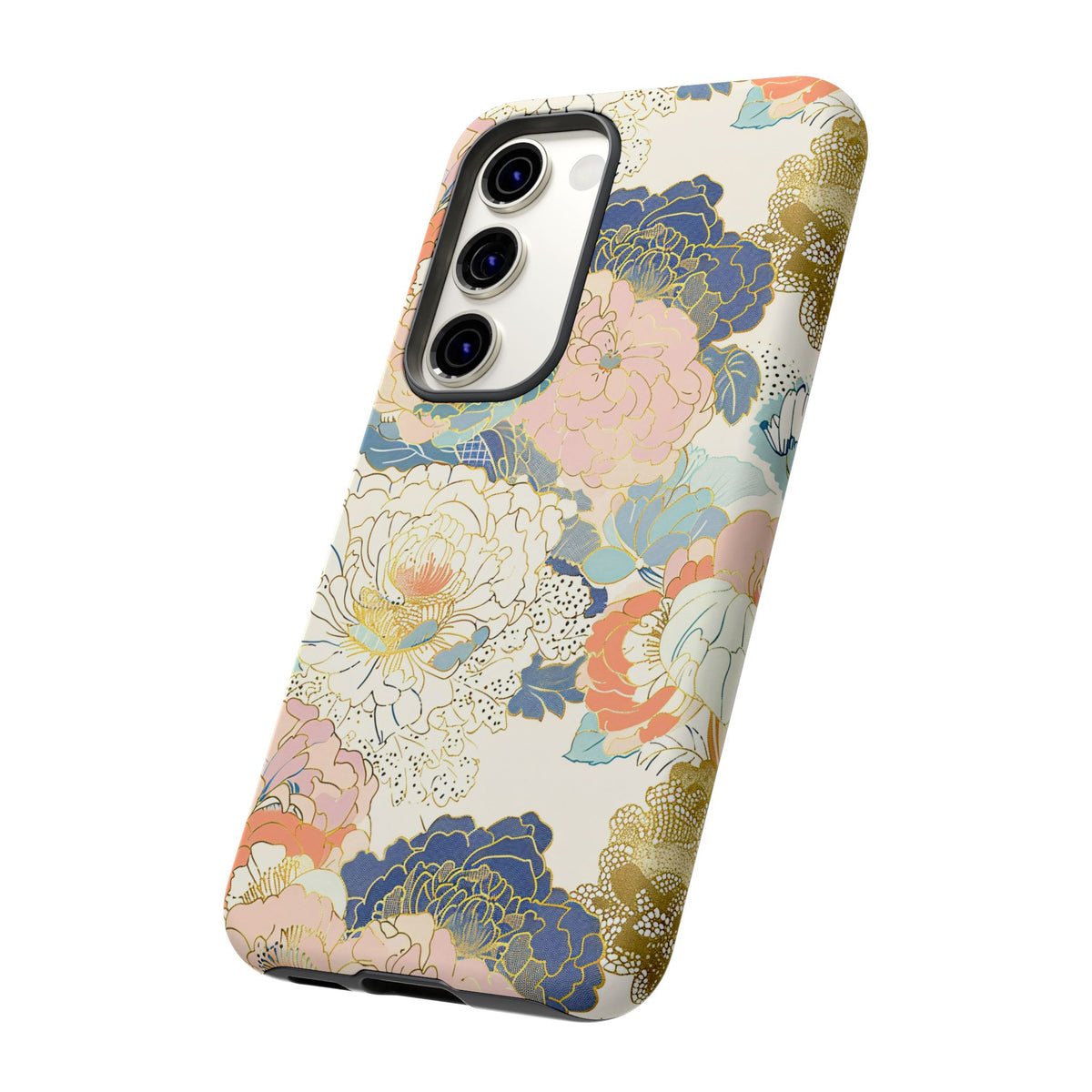 Japanese Blossom Asian Floral Design Phone Case – Elegant Floral Phone Cover 4