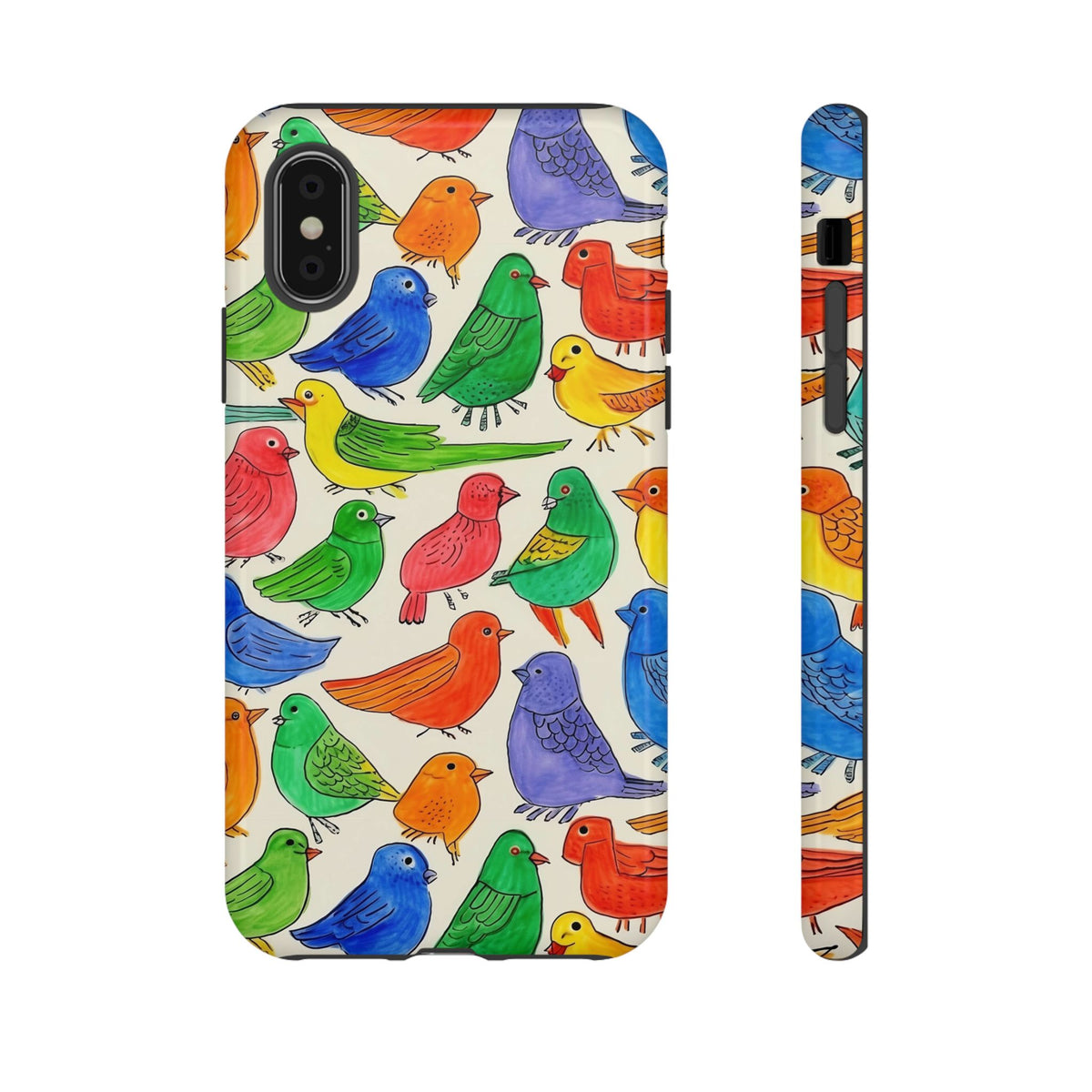 Birds Seamless Pattern Phone Case – Elegant and Timeless Avian Design 2