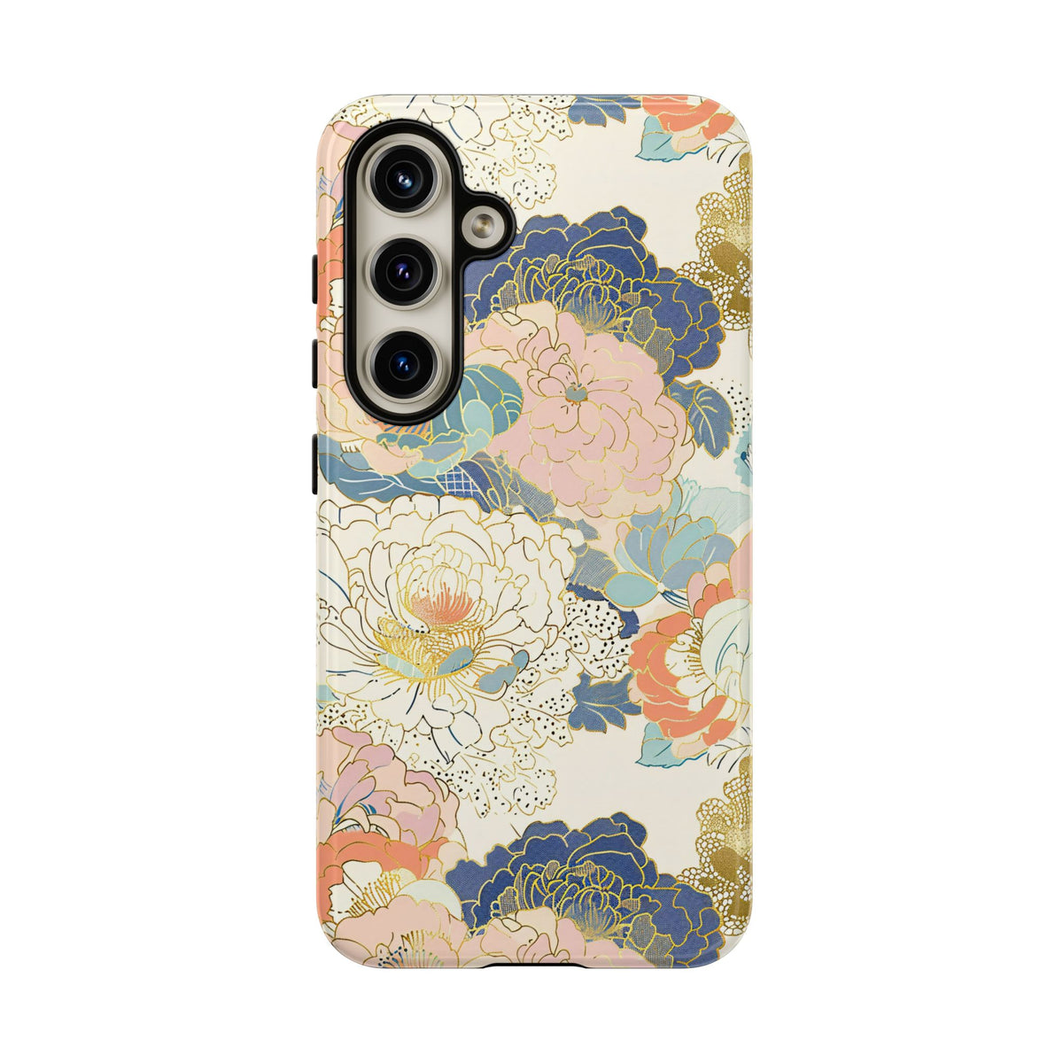 Japanese Blossom Asian Floral Design Phone Case – Elegant Floral Phone Cover 4