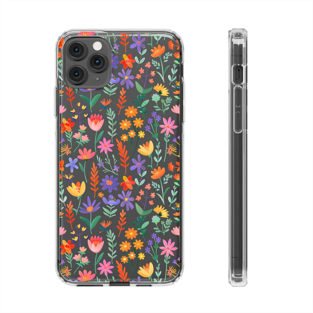 Wild Flowers Garden Stitch Phone Case – Nature-Inspired Floral Design 11