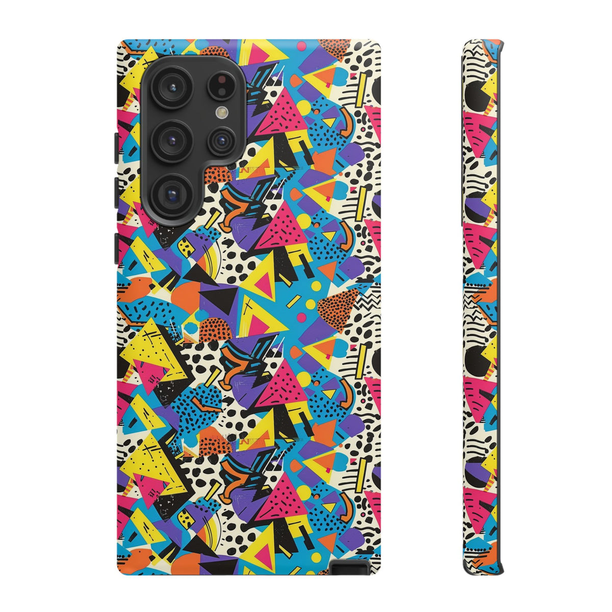 90s Themed Seamless Pattern Phone Case – Embrace Retro Style and Protection 231