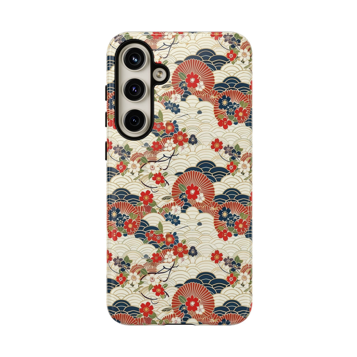 Japanese Pattern Phone Case – Elegant & Timeless Design for Your Phone 124