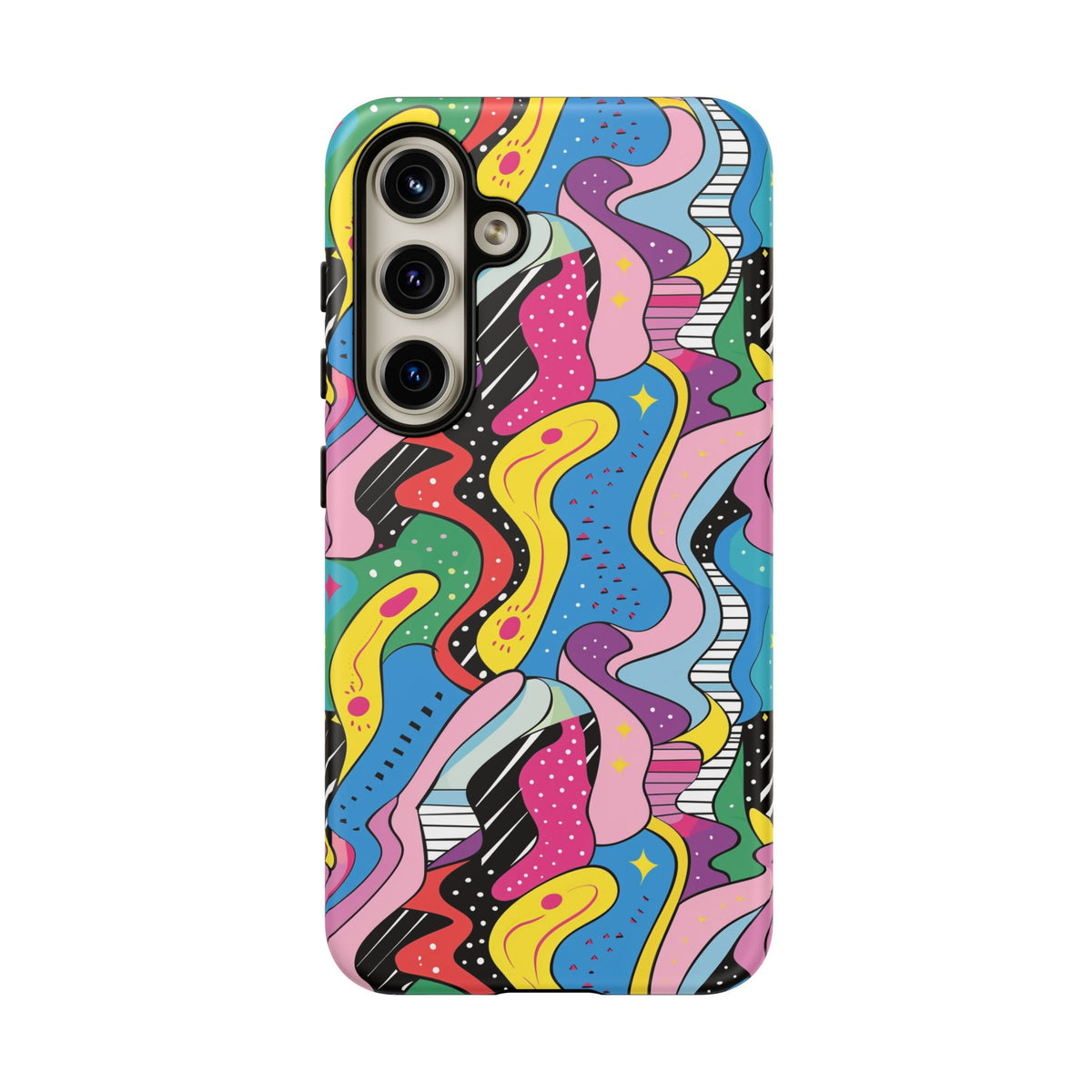 90s Themed Seamless Pattern Phone Case – Embrace Retro Style and Protection 275
