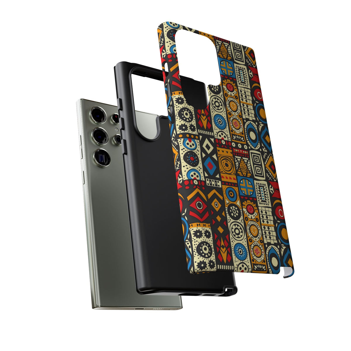 Stylish African Pattern Phone Case – Unique and Vibrant Protection 206