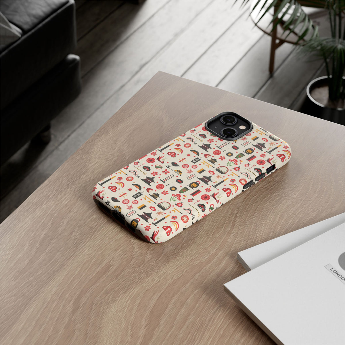 Japanese Pattern Phone Case – Elegant & Timeless Design for Your Phone 100