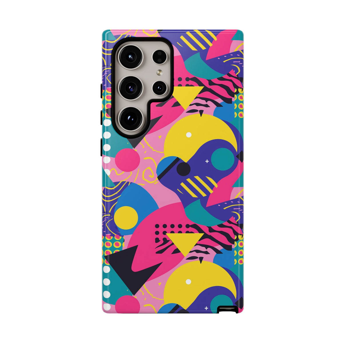 90s Themed Seamless Pattern Phone Case – Embrace Retro Style and Protection 283