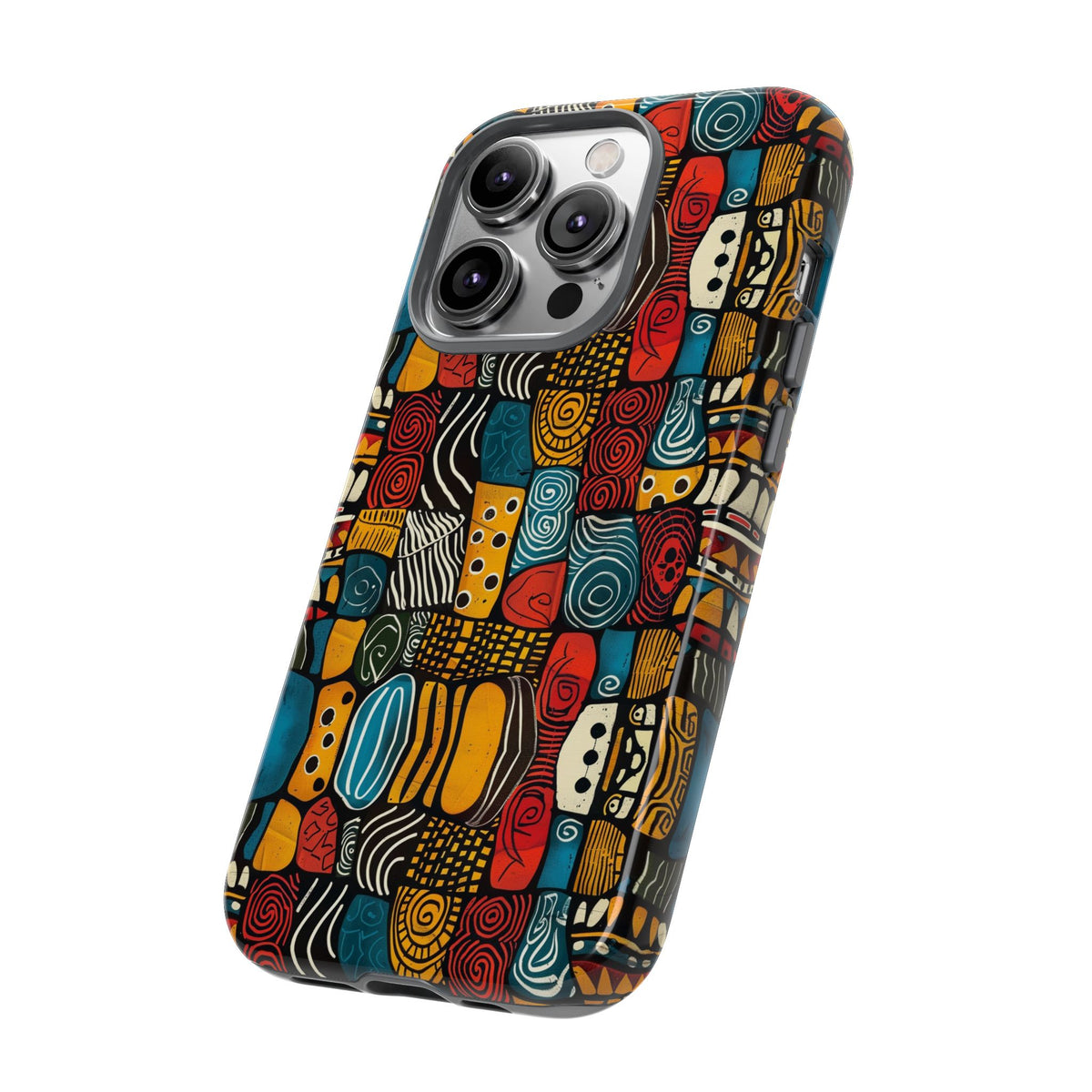 Stylish African Pattern Phone Case – Unique and Vibrant Protection 159