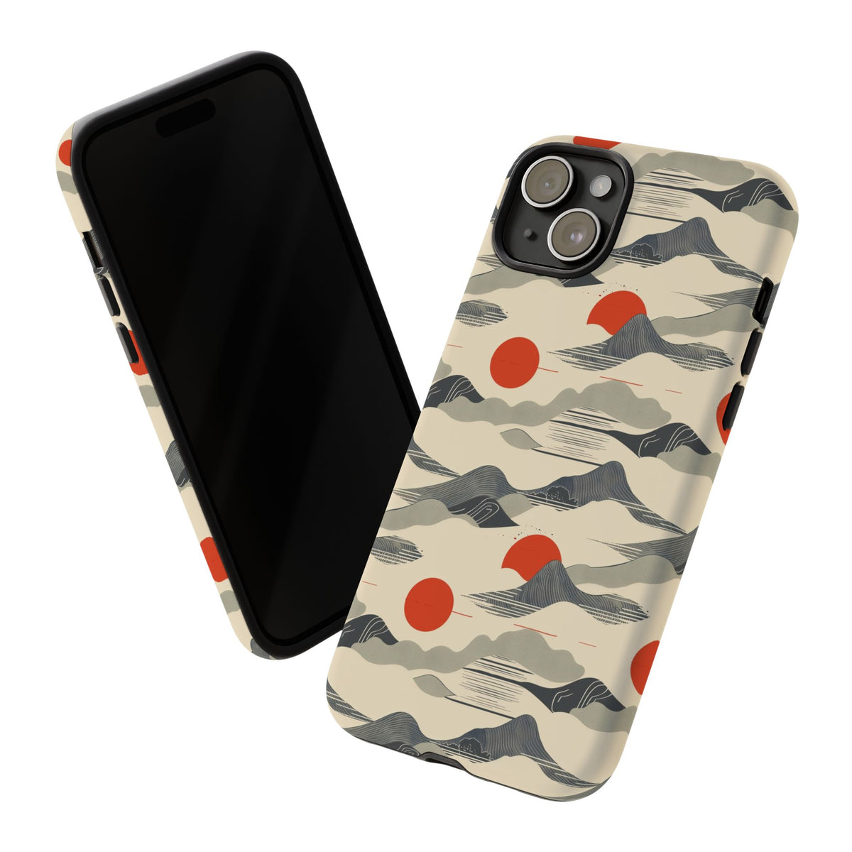 Japanese Pattern Phone Case – Elegant & Timeless Design for Your Phone 048