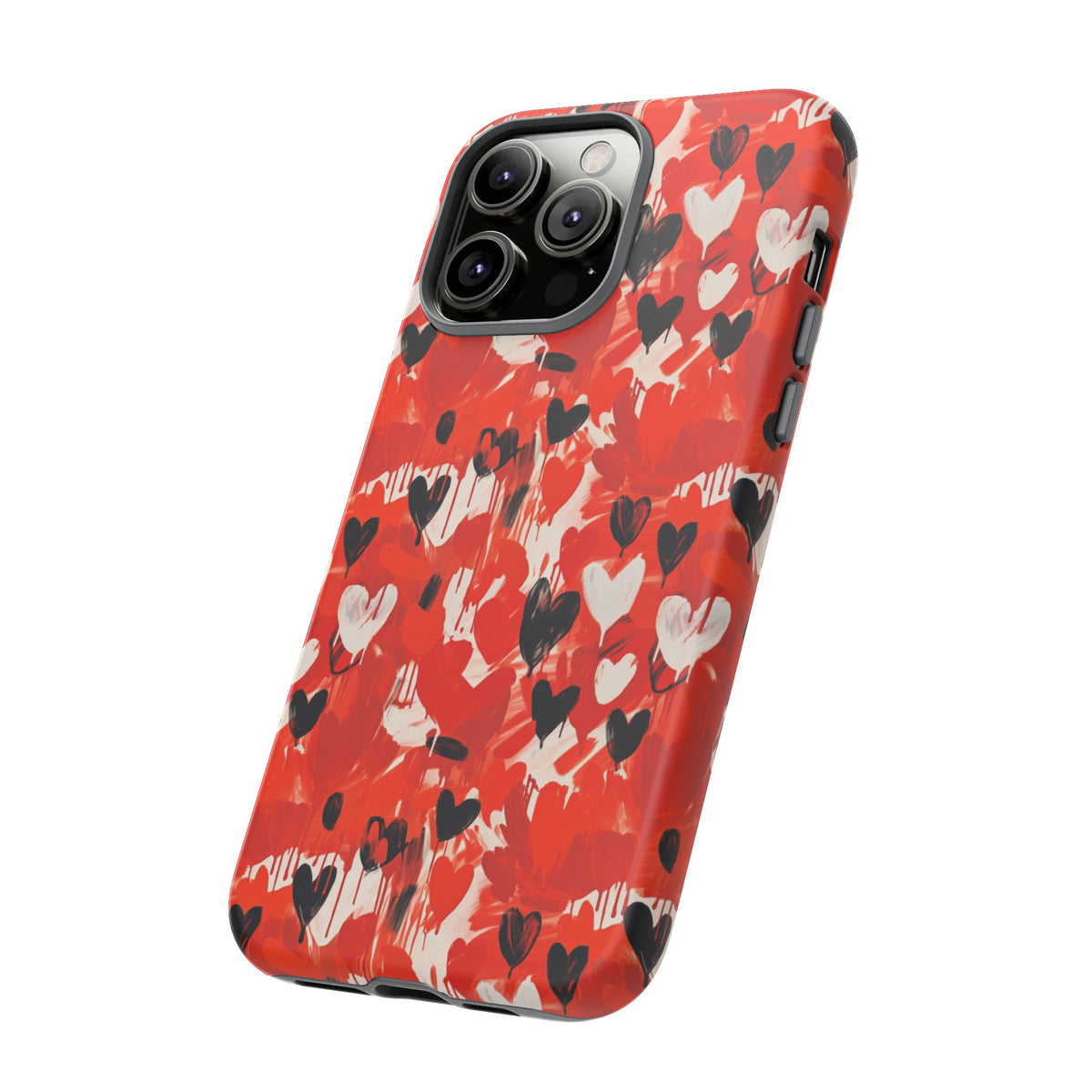 Heart Pattern Phone Case – Stylish & Loving Design for Your Device 355