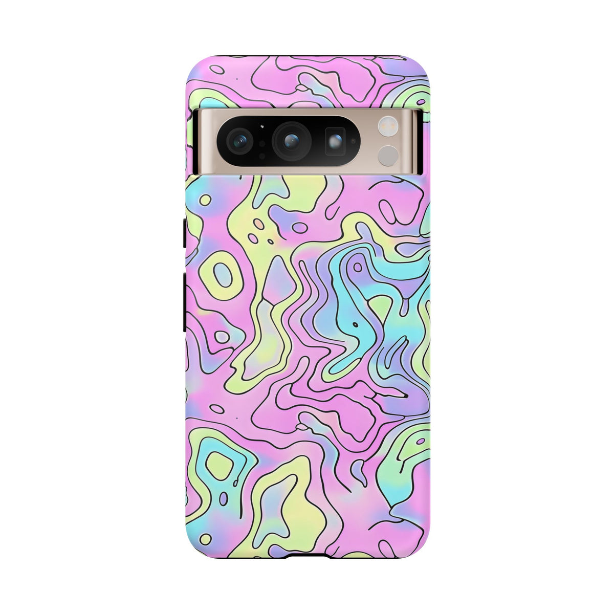 Abstract Pastel Waves and Wavy Lines Phone Case – Elegant and Modern Phone Cover 2