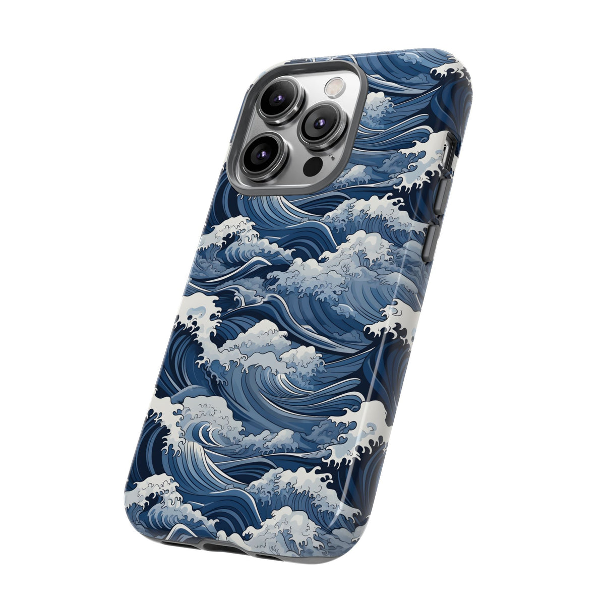 Japanese Waves Phone Case – Embrace Timeless Elegance with Classic Design