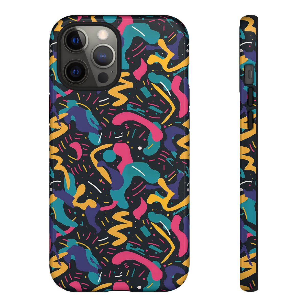 90s Themed Seamless Pattern Phone Case – Embrace Retro Style and Protection 235