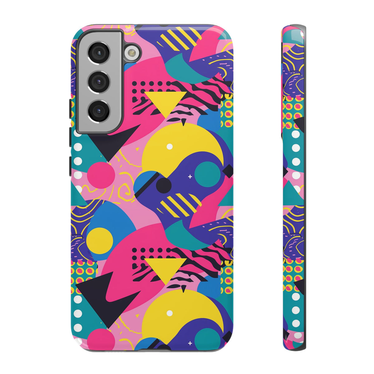 90s Themed Seamless Pattern Phone Case – Embrace Retro Style and Protection 283