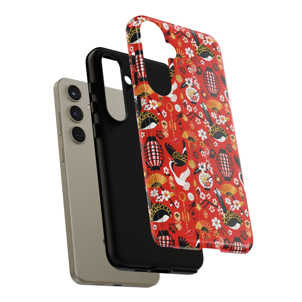 Japanese Pattern Phone Case – Elegant & Timeless Design for Your Phone 056