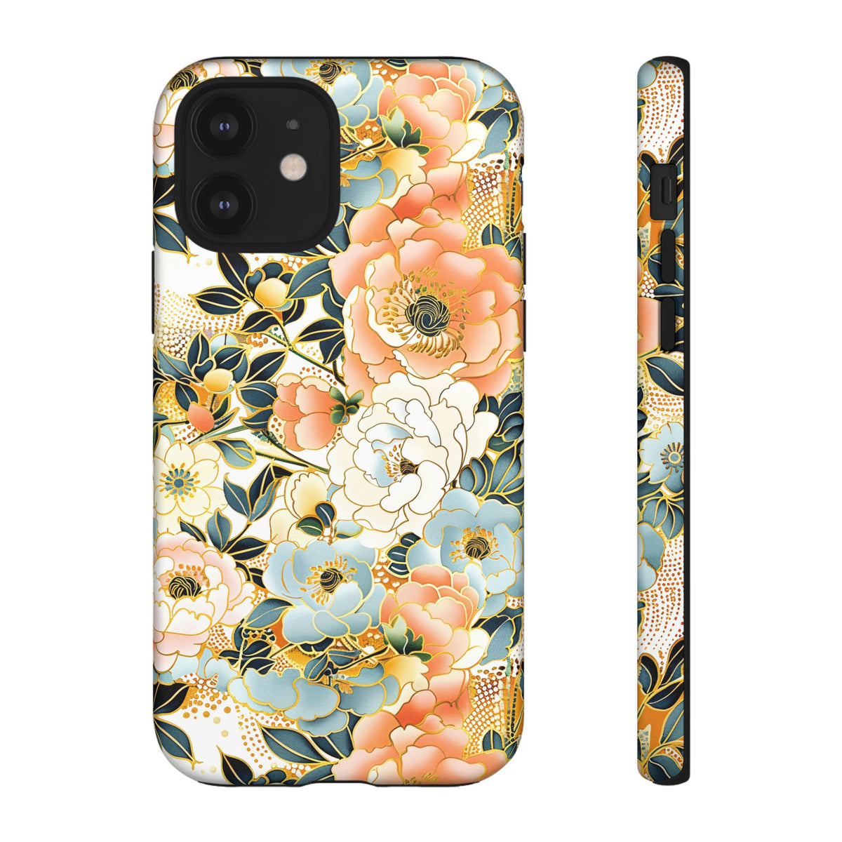 Japanese Blossom Asian Floral Design Phone Case – Elegant Floral Phone Cover 5