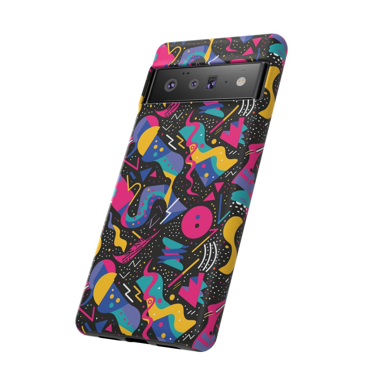 90s Themed Seamless Pattern Phone Case – Embrace Retro Style and Protection 302