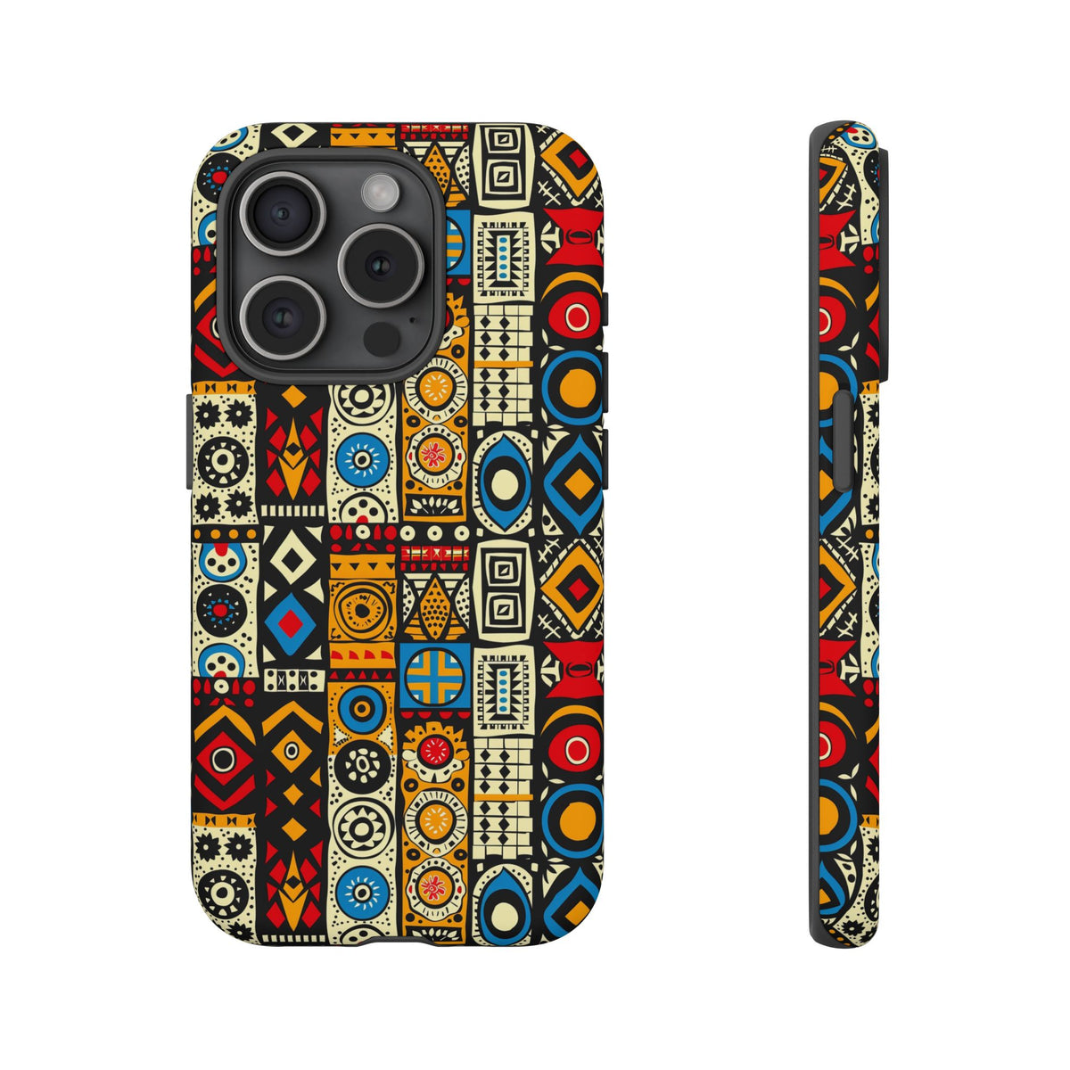 Stylish African Pattern Phone Case – Unique and Vibrant Protection 206