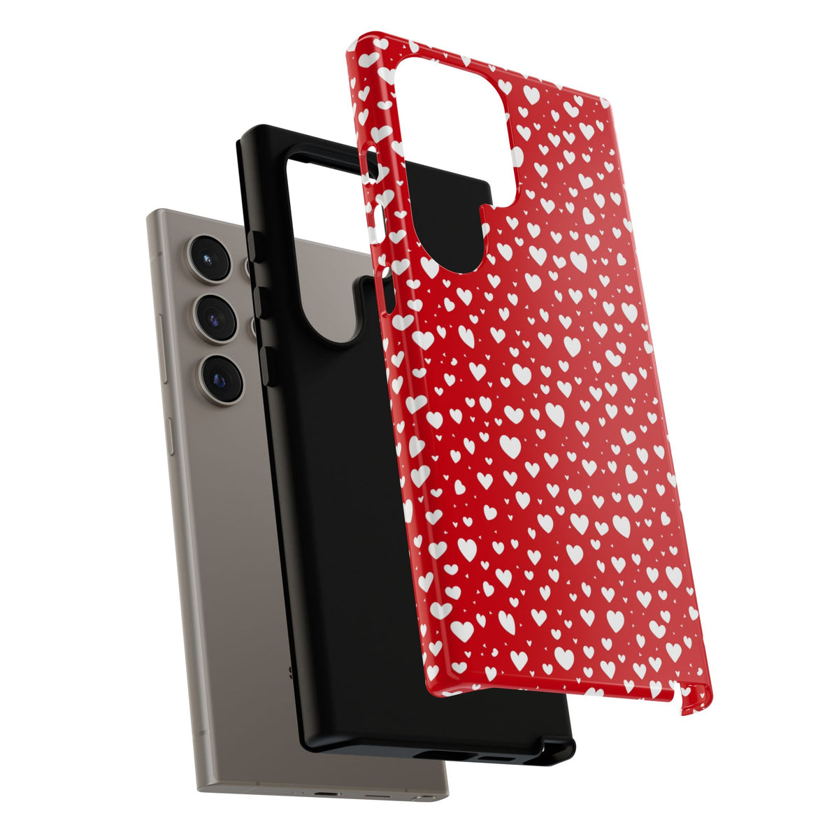 Heart Pattern Phone Case – Stylish & Loving Design for Your Device 819