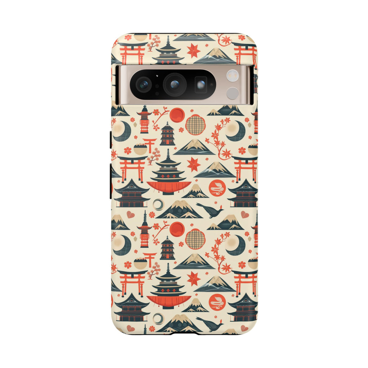 Japanese Pattern Phone Case – Elegant & Timeless Design for Your Phone 140