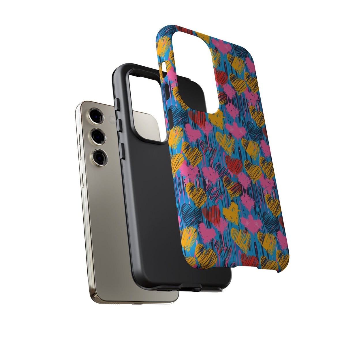 Heart Pattern Phone Case – Stylish & Loving Design for Your Device 262