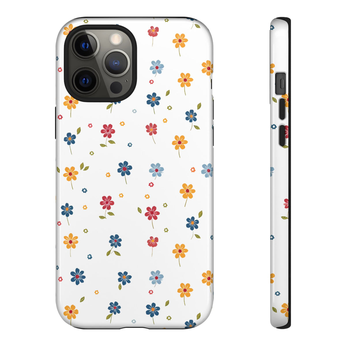 Wild Flowers Garden Stitch Phone Case – Nature-Inspired Floral Design