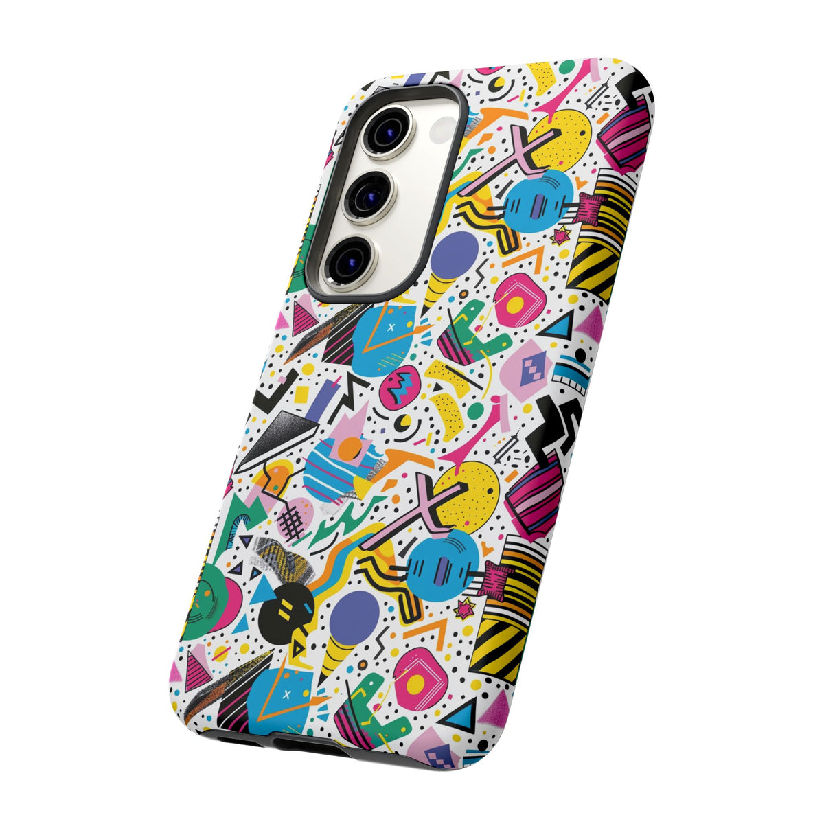 90s Themed Seamless Pattern Phone Case – Embrace Retro Style and Protection 225