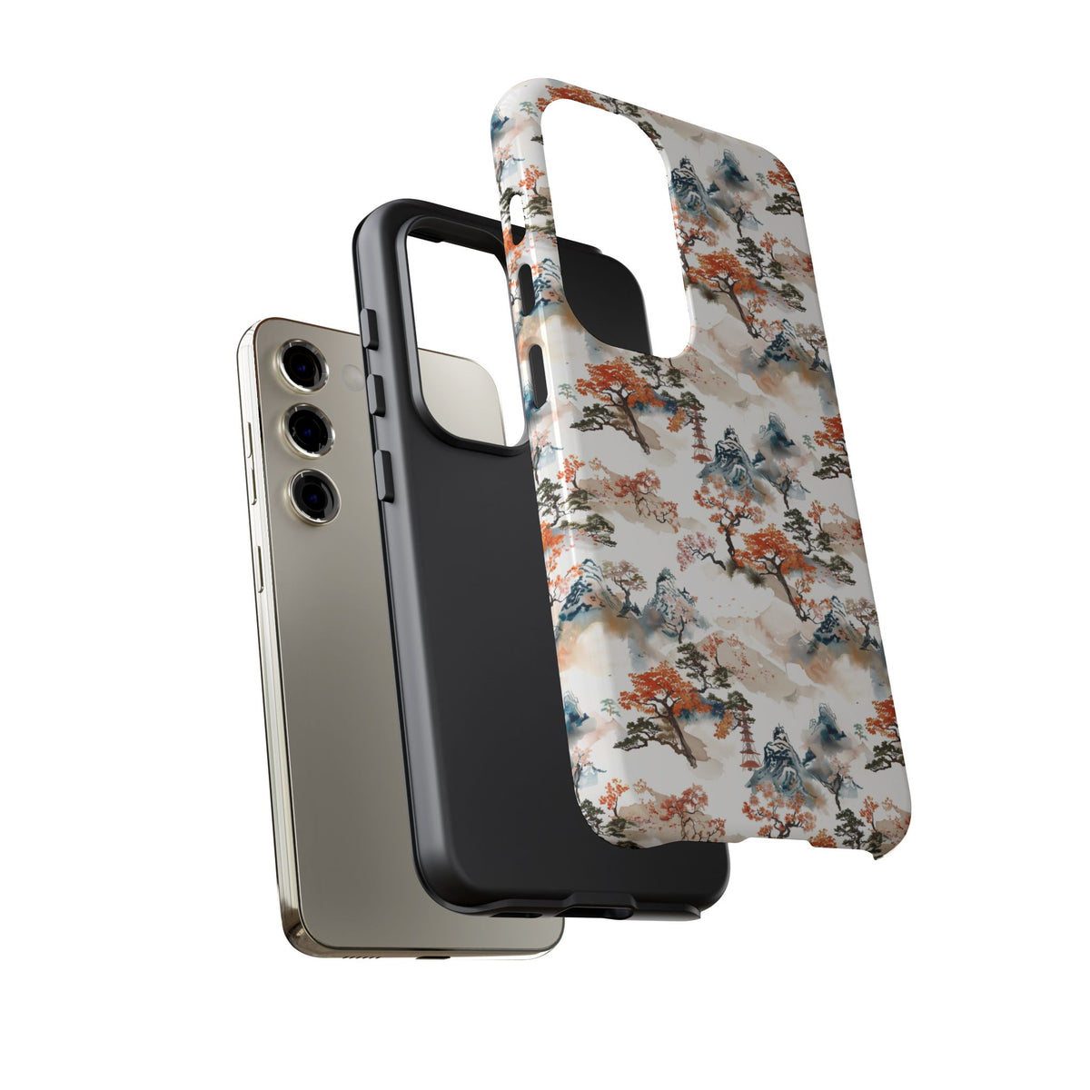 Japanese Pattern Phone Case – Elegant & Timeless Design for Your Phone 506