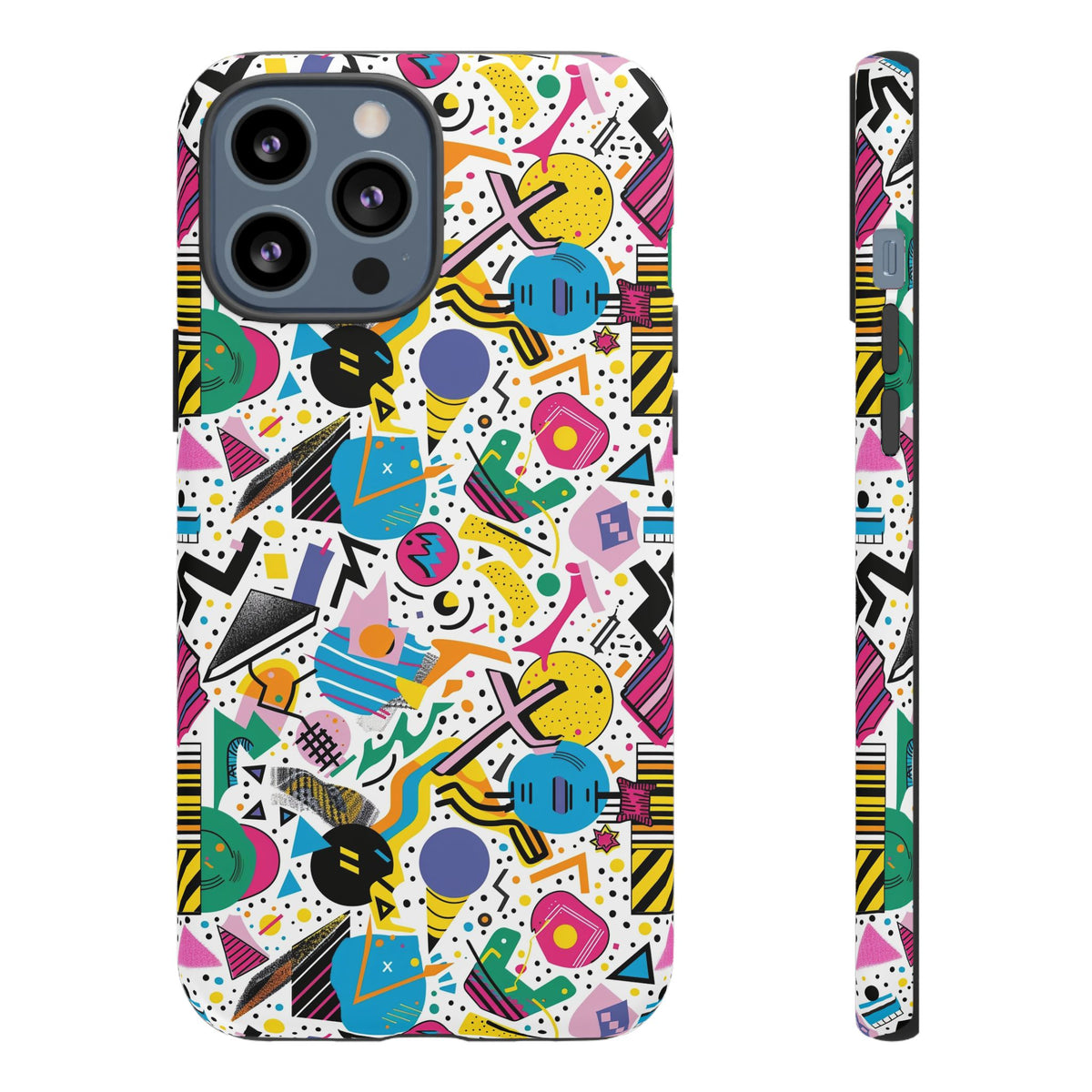 90s Themed Seamless Pattern Phone Case – Embrace Retro Style and Protection 225