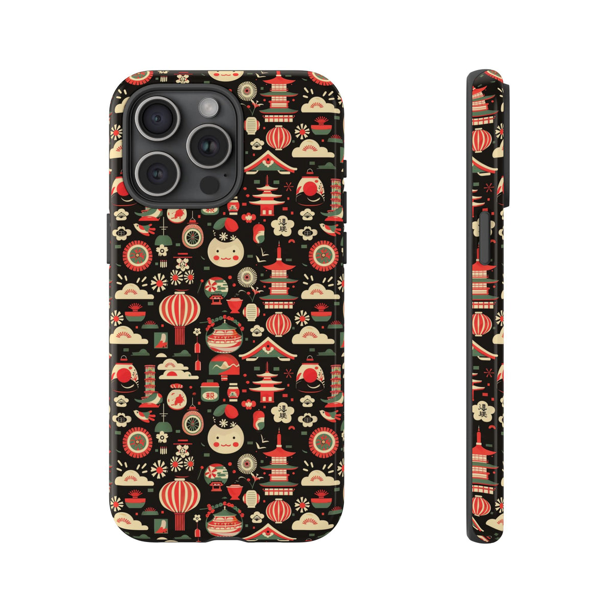 Japanese Pattern Phone Case – Elegant & Timeless Design for Your Phone 032