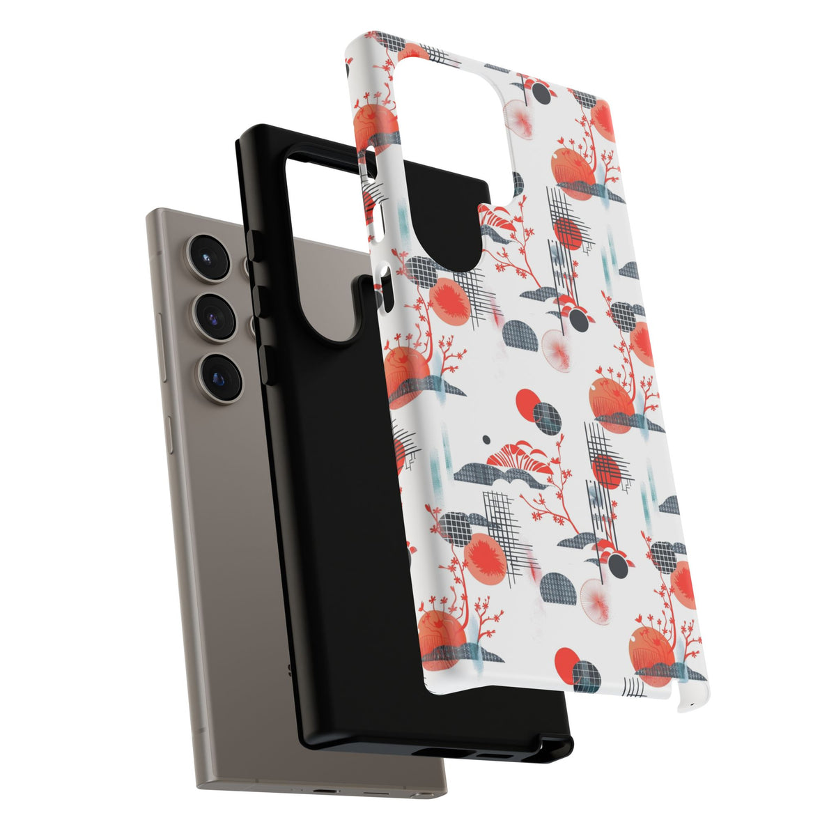 Japanese Pattern Phone Case – Elegant & Timeless Design for Your Phone 082