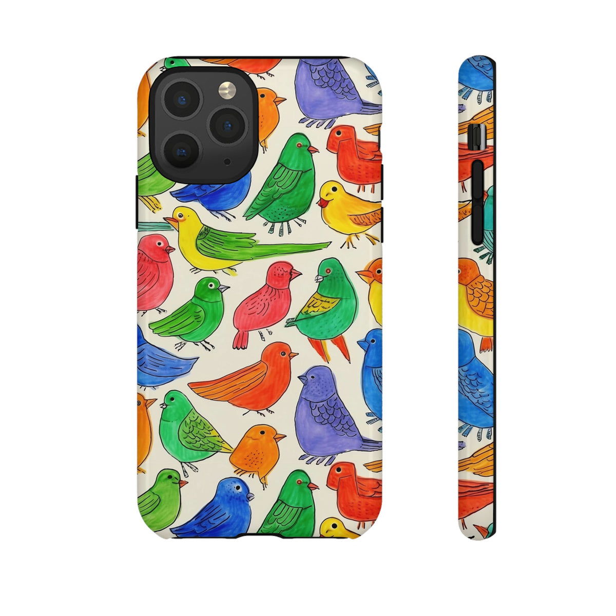 Birds Seamless Pattern Phone Case – Elegant and Timeless Avian Design 2