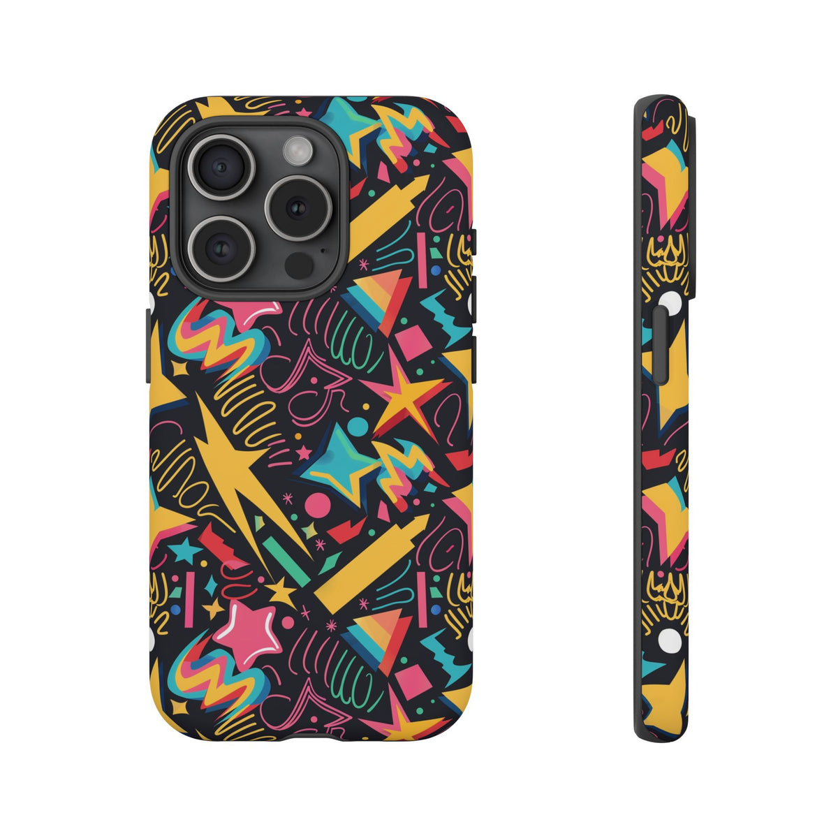 90s Themed Seamless Pattern Phone Case – Embrace Retro Style and Protection 232