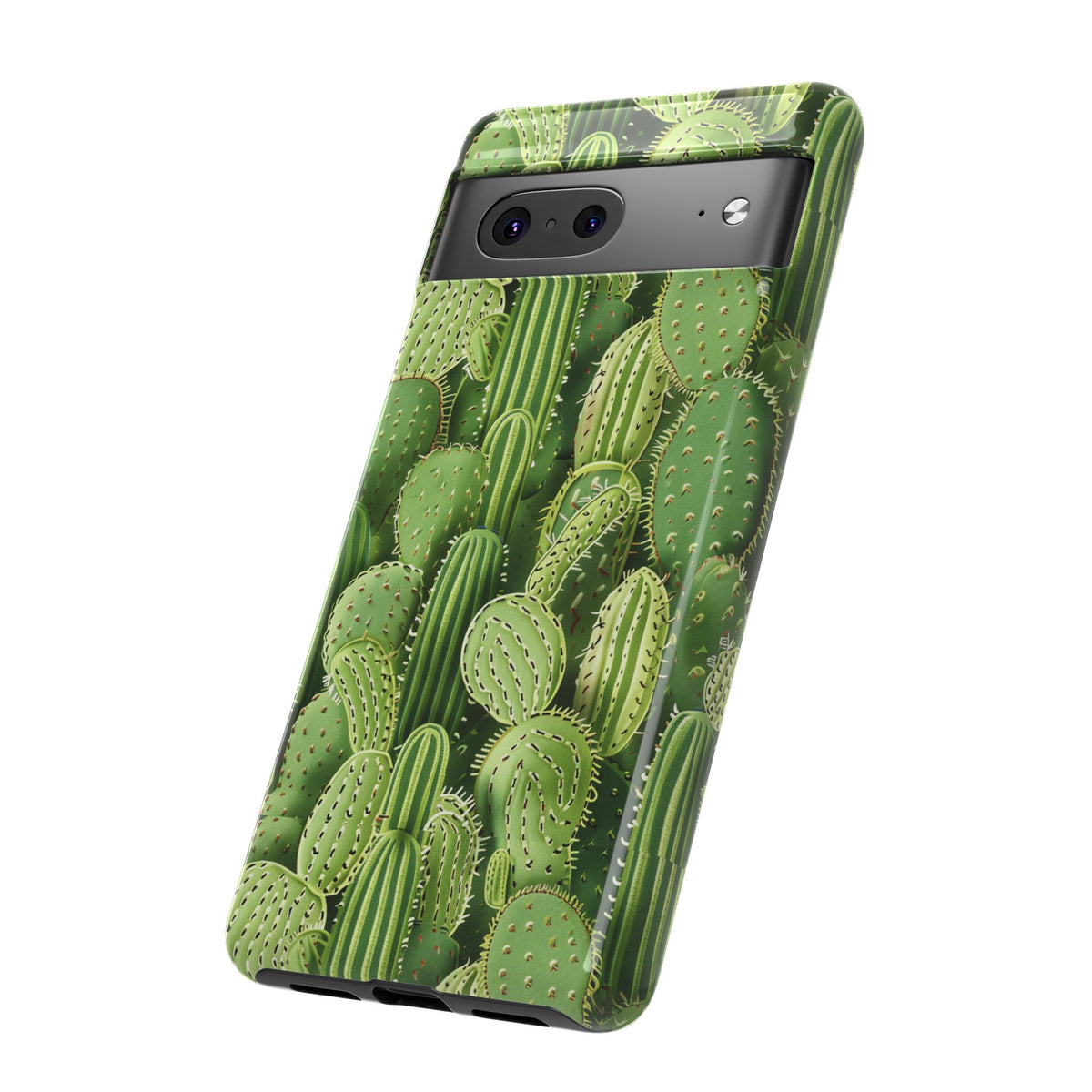 Cactus Embroidery Phone Case – Elegant and Unique Handcrafted Cactus Design