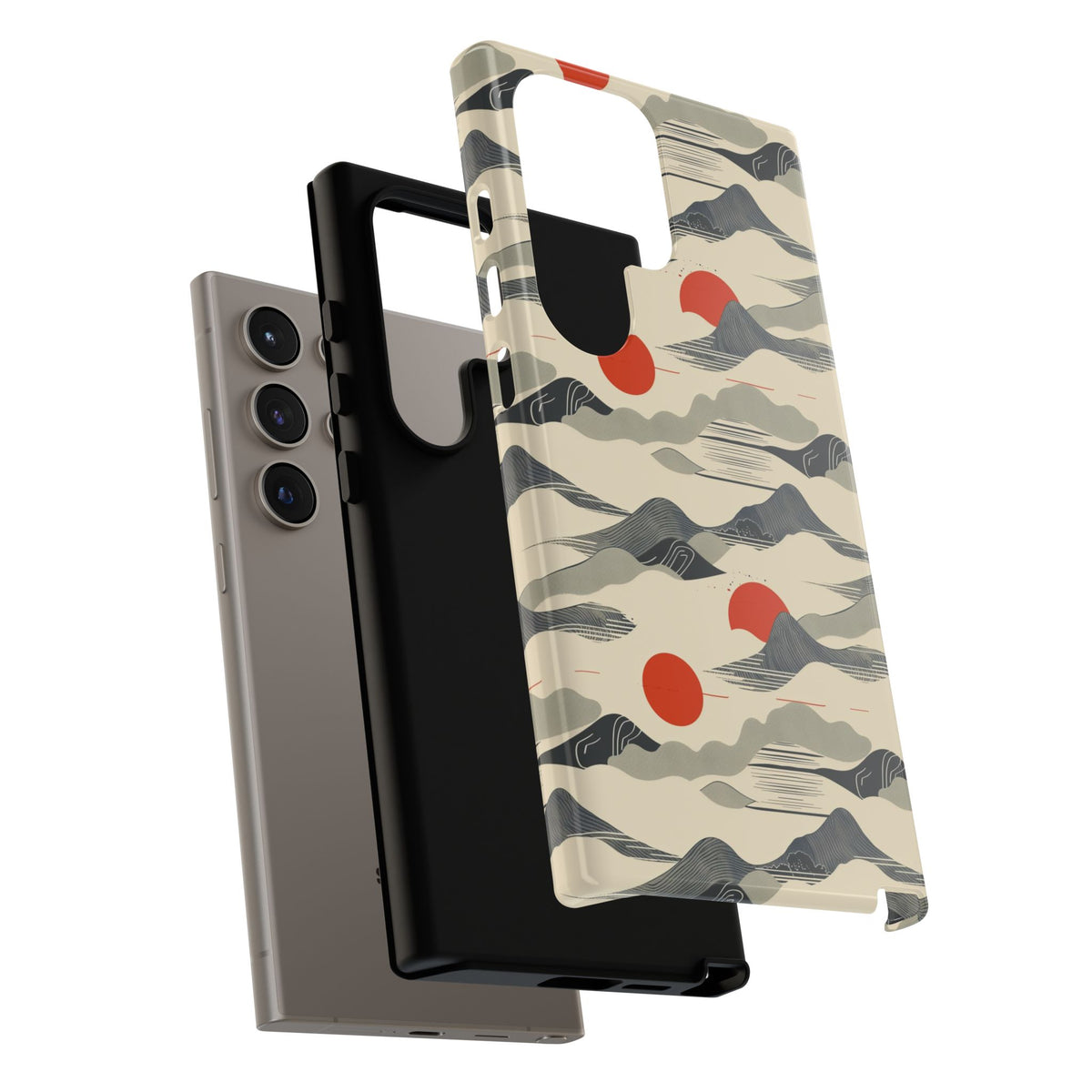 Japanese Pattern Phone Case – Elegant & Timeless Design for Your Phone 048